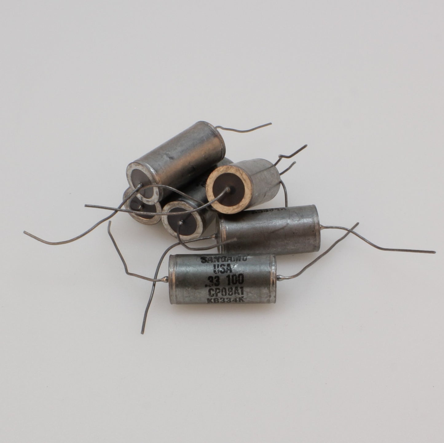 NOS 330 nF 0.33 uF 100 Vdc Sangamo KB334K Paper-in-oil capacitor
