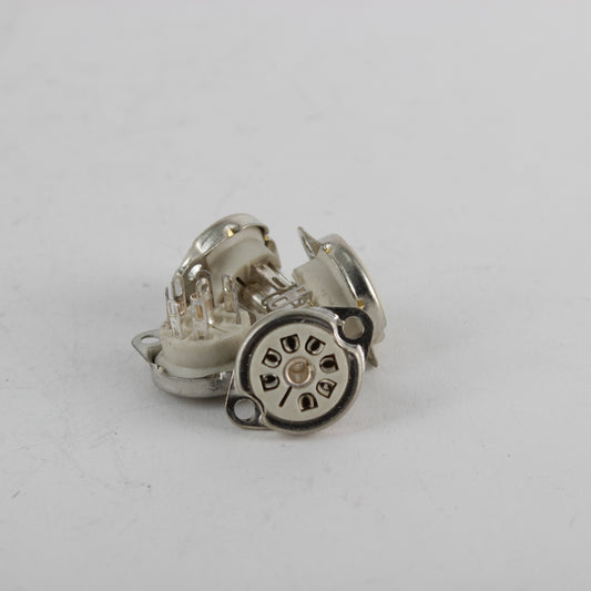 NOS 7 pin mini ceramic chassis mountsocket