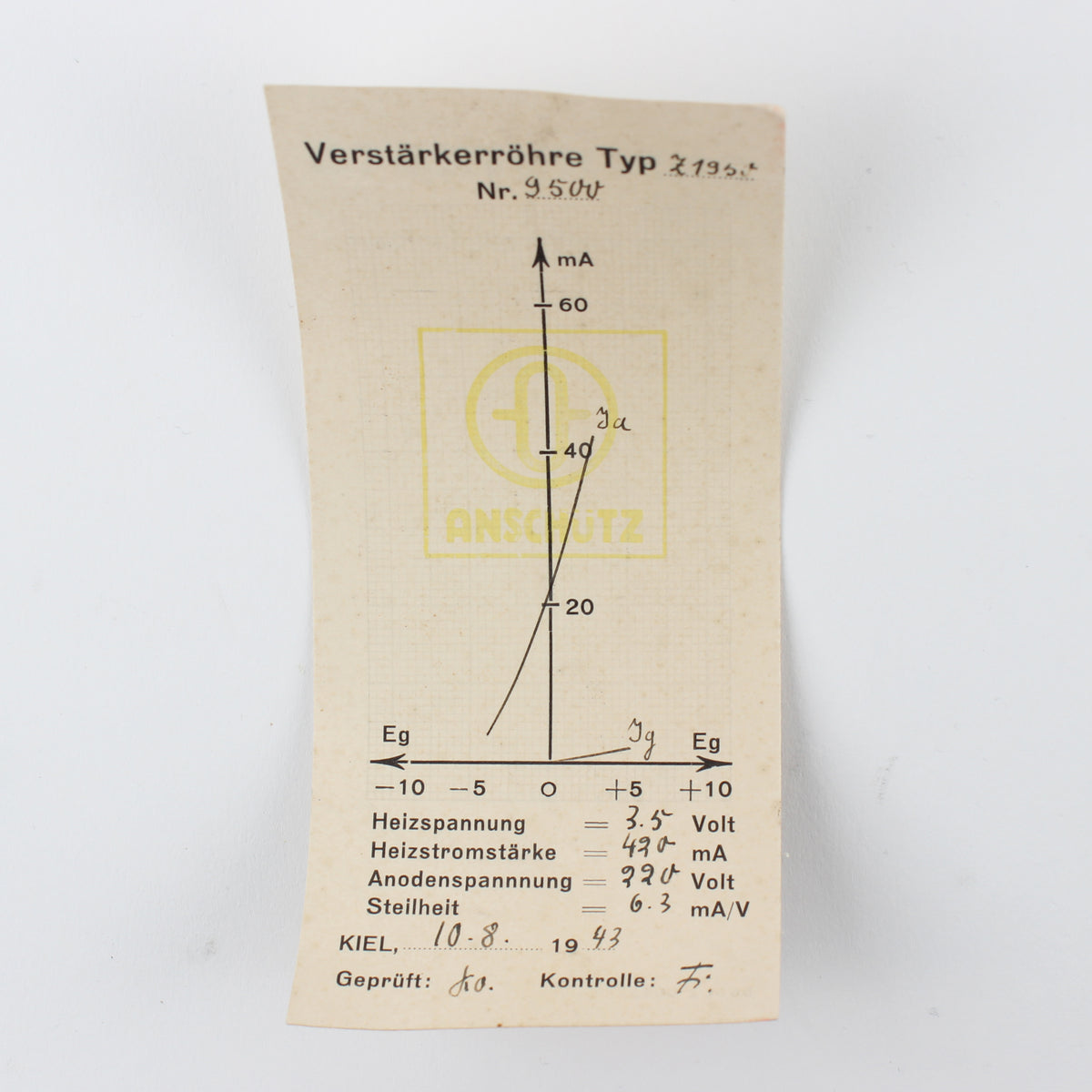 RE404 Directly Heated Triode Telefunken DHT